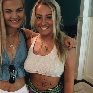 SOLD//Crochet Bralette/Bikini top